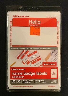 office depot nfc tags|Office Depot name tags.